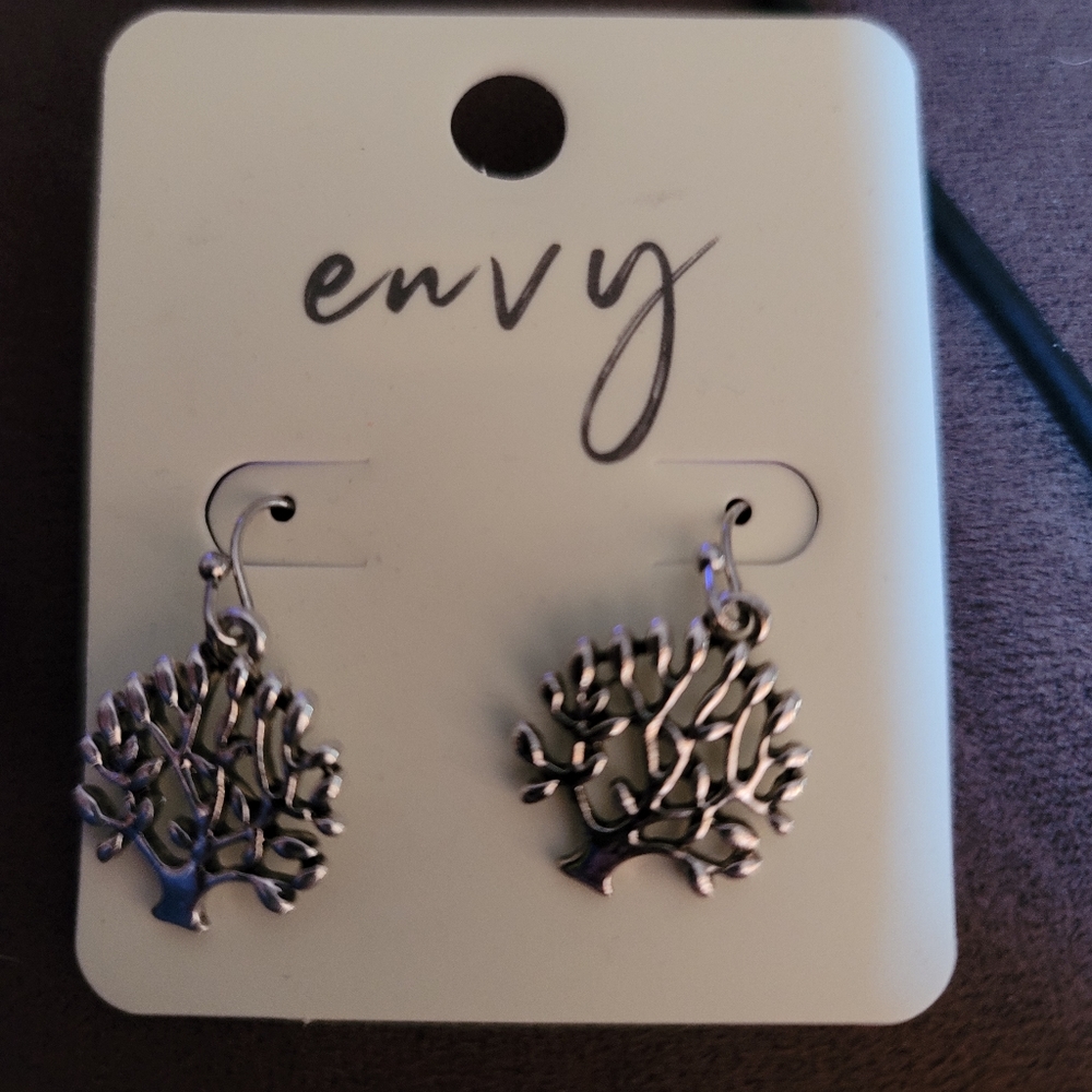 silver Tree earrings